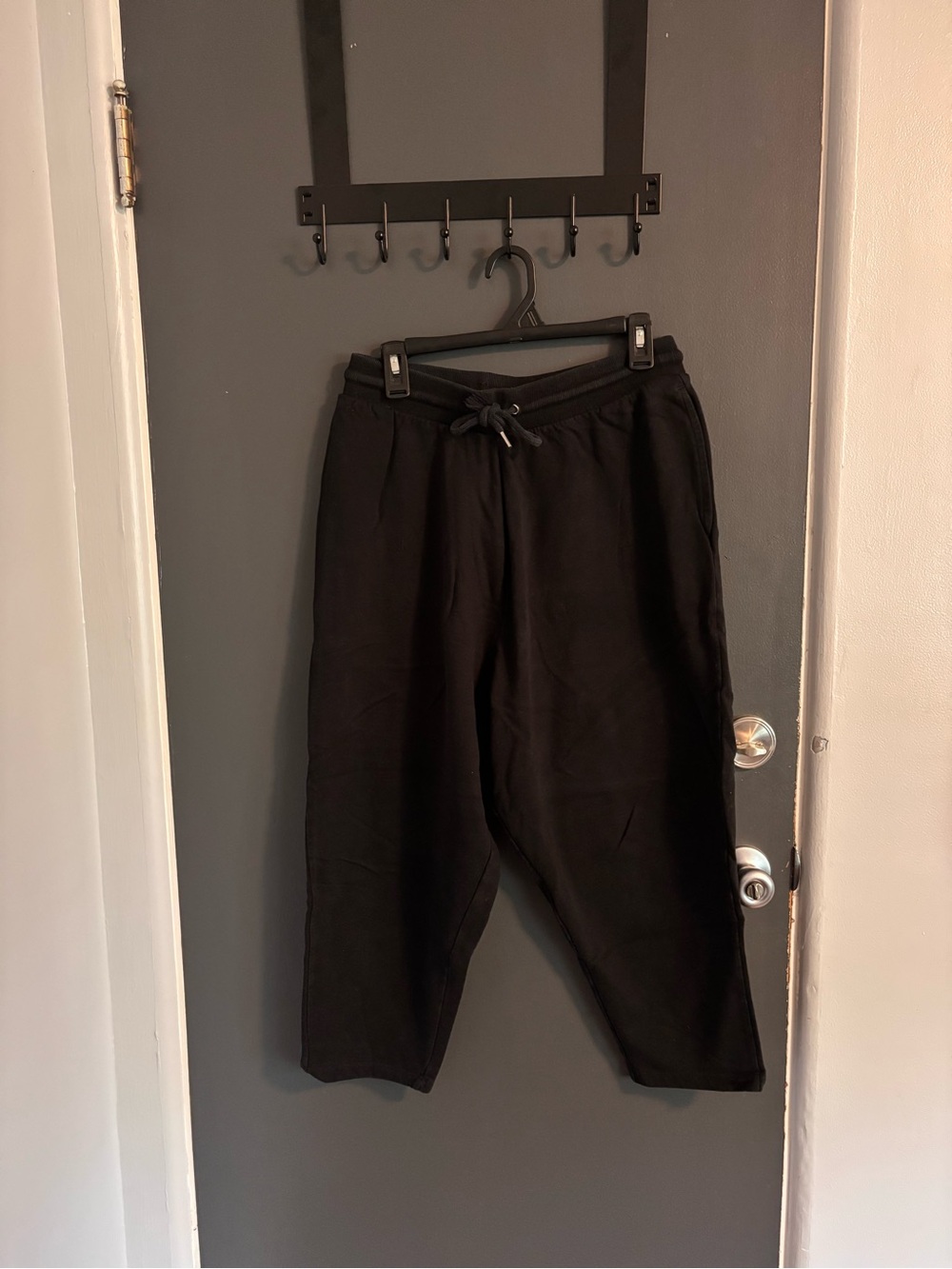 Asos Design black wide leg joggers 
Black Men's Drawstring Jogger Pants